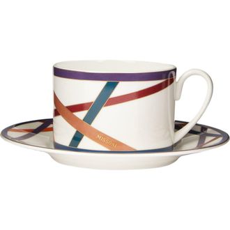 Missoni Home Nastri Set Of 6 Tea Cups & Saucers in Multicoloured at Nordstrom