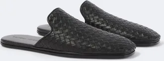 Bottega Veneta Palazzo Intrecciato leather mules
