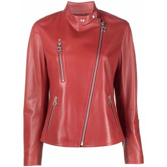 Ferragamo High-Neck Leather Jacket