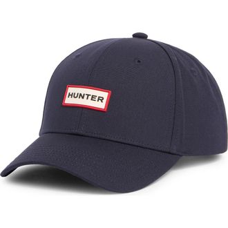 Hunter Logo Baseball Cap in Blue Ripple at Nordstrom Rack