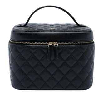 Chanel Pre-owned Vanity Bag - Dames - Pre-owned - Zwart - Maat: ONE Size Leer