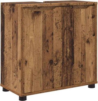 vidaXL Armario Para Lavabo De Ba&ntilde;o Manual Madera Vieja 60 X 30 X 60 Cm Vidaxl
