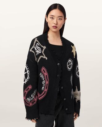 AllSaints Hester Jacquard Cardigan