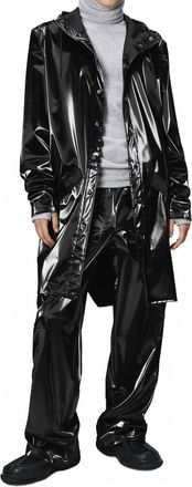 Rains Unisex Long Waterproof Jacket In Night