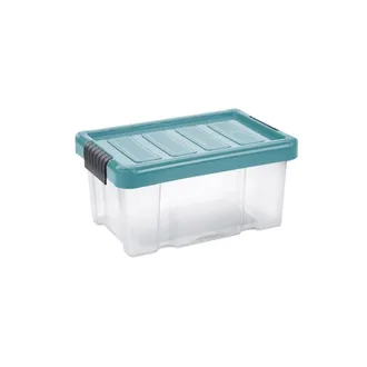 Tontarelli Tontarelli Contenedor Espacio Puzzle Box Con Ruedas Y Tapa 43l Verde/transparente