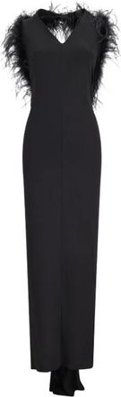 Blumarine Jersey Crepe Gown - Dames - Avondkleed - Zwart - S - Kleedjes