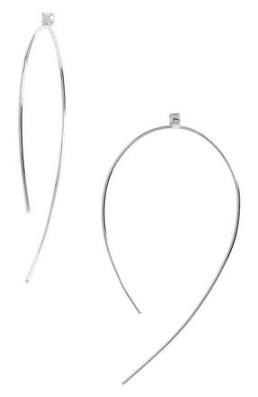 Lana Jewelry Hooked on Hoops Diamond Earrings in 14K White Gold at Nordstrom