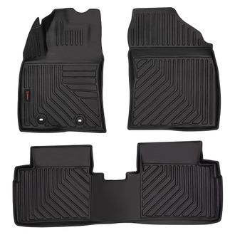 OEM Alfombrillas De Goma 3d Para Coche: Toyota Avensis Iii T27 (familiar, Liftback, Sed&aacute;n, 2009-2018) - Borde De 5 Cm