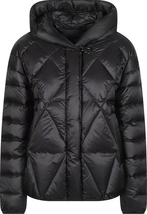 Fay Argyle Padded Quilted High-Collar Polyamide Down Jacket