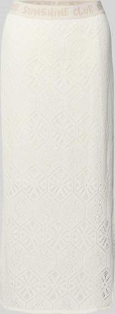 Smith & Soul Maxirock mit elastischem Logo-Bund in Offwhite, Gr&ouml;&szlig;e L