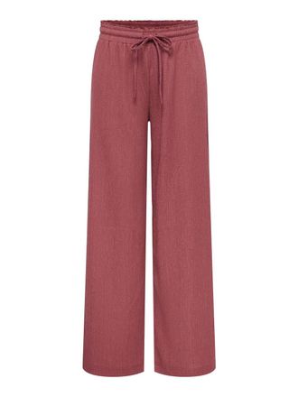 Only Schlupfhose ONLY ONLALTA MW STRING WIDE PANT PNT ZLO, Damen, Gr. XS, L&auml;nge 32, apple butter, Web, Obermaterial: 98% Polyester, 2% Elasthan, unifarben,