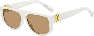 Givenchy Stijlvolle Zonnebril - Dames - Zonnebrillen - Wit - 56 MM - Accessoires
