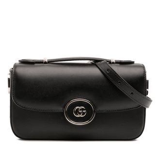 Gucci Pre-owned Gucci Mini Leather Petite GG Satchel Ladies 739722 562600
