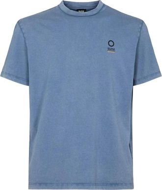 Suns Paolo Old Dye T-Shirt - Heren - T-shirts - Blauw - M - Katoen - Tops