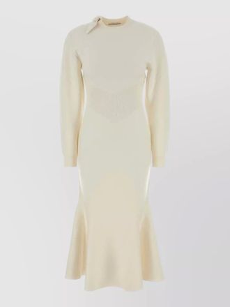 Givenchy stretch wool blend dress flared hem