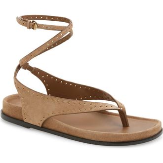 Madewell The Eleni Ankle Strap Sandal in Tawny Khaki at Nordstrom Rack, Size 10.5