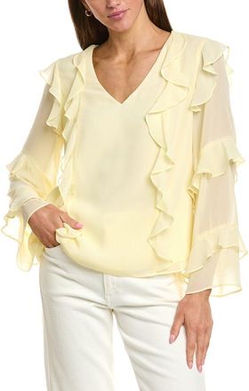 1.State Long Sleeve Ruffle Top