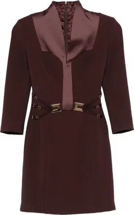 Elisabetta Franchi Buckle Detail Mini Dress
