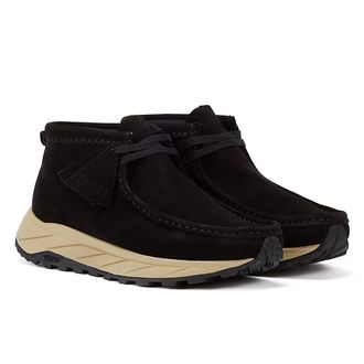 Clarks Wallabee Eden Suede heren zwart veterschoenen