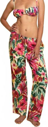 Montce Swim Wide-Leg Drawstring Pant In Isla Floral