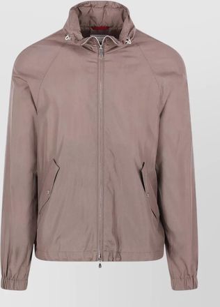 Brunello Cucinelli silk hooded jacket