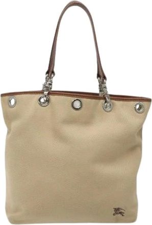 Burberry Pre-owned Tote Bags, female, Beige, Size: ONE SIZE Pre-owned Nova check tote