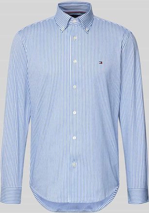 Tommy Hilfiger Regular Fit Freizeithemd aus Baumwoll-Mix in Marine, Gr&ouml;&szlig;e XXL