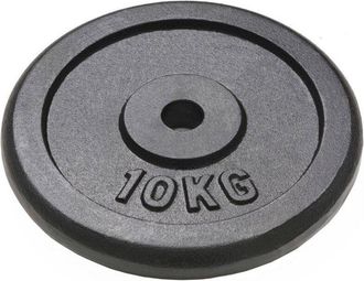 Trade Shop Trade Shop Traesio - Disco In Ghisa Per Bilanciere Manubri Peso Da 10kg Foro 25 Mm Gdc Allenamento