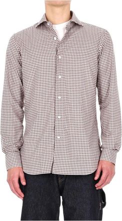 Barba Camicia sartoriale micro quadretto linea Culto - Heren - Casual Overhemden - Veelkleurig - XL - Katoen - Overhemden
