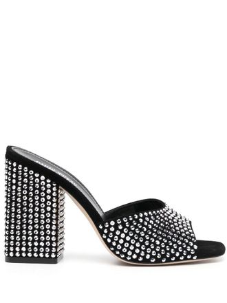 PARIS TEXAS Mules Holly Anja con cristalli - Nero