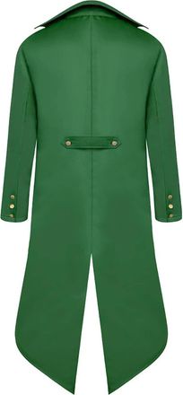 Generic Mens Gothic Coats Jackets Vintage Cosplay Medieval Steampunk Performance Frock Coat Halloween Costume Victorian Renaissance Uniform Costume Trench Tux