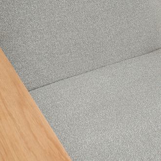 La Redoute Interieurs Fauteuil met massief eiken armleuningen en stof, Lulet