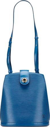 Louis Vuitton Pre-owned Womens Epi Bucket Pm Turn Lock - Blue Leather - One Size