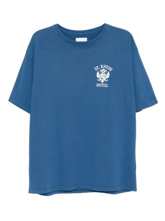 Rhude Seal T-shirt - men - Cotton - L - Blue