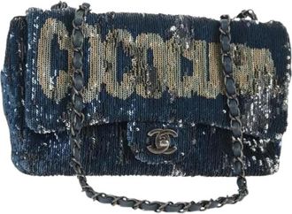 Chanel Pre-owned Vintage Schoudertas - Dames - Vintage Schoudertas - Blauw - ONE Size - Leer - Vintage