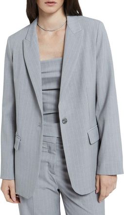 ottod'Ame One-Button Pinstriped Jacked in Grey at Nordstrom, Size 44