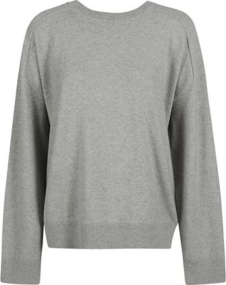 ARMARIUM Kasjmier Grijs Sweater Lange Mouwen Crewneck Jumper - Dames - Cashmere truien - Grijs - L - Kasjmier - Truien & Vesten