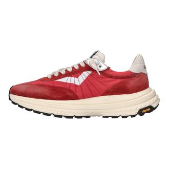 4B12 Heren, Schoenen, Rood, Maat: 42 EU Leer