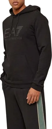 Emporio Armani Emporio Armani Ea7, Hoodies & sweatvesten, Heren, Zwart, M, Katoen, Train Core Hoodie