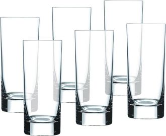 Barski Glass Highball Glasses, 11Oz Set Of 6