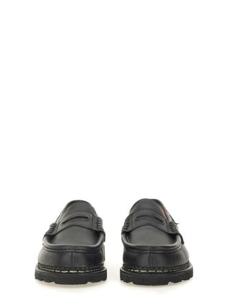 Paraboot Leather Moccasin Loafer - Black