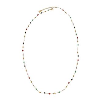 Dansk Copenhagen Accessoires, Dames, Geel, ONE Size, Eira Strong Waterproof 18K Gold Plated Long Necklace - Polished Stainless Steel