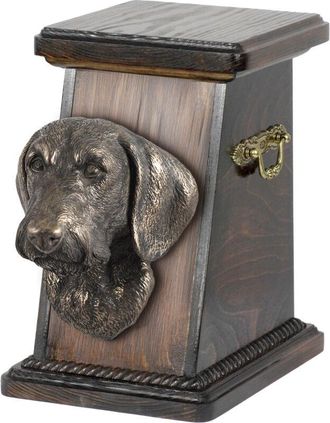 OEM Dachshund - Urna Para Cenizas De Perro, Elegante Urna Con Estatuilla, Urna Conmemorativa Con Busto De Perro De Art-dog