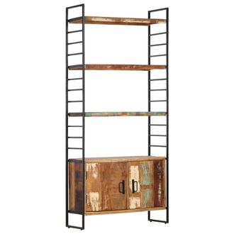 vidaXL Vidaxl - Estanter&iacute;a De 4 Niveles Madera Maciza Reciclada 80x30x180 Cm