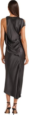 Victoria Beckham Womens Midi Dress Kyra Grey