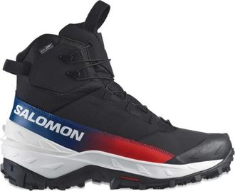 Salomon Crosstrak Powder Waterproof Equipe - Heren - Wandelschoenen - Zwart - 40 1/2 EU - Leer - Fitness