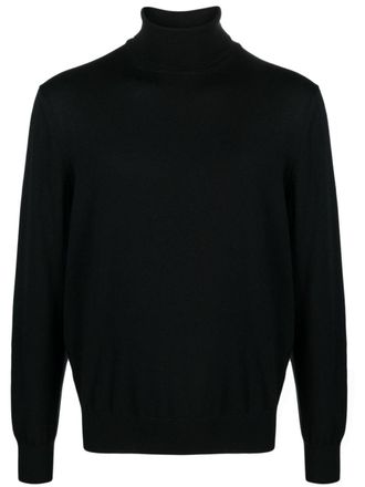 La Fileria roll-neck virgin-wool jumper - Black