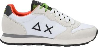 Sun 68 Tom Fluo - Heren - Sneakers - Wit - 40 EU - Katoen - Schoenen