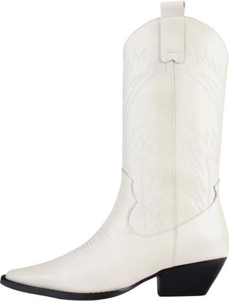 L37 Cowboylaarzen - Dames - Cowboylaarzen - Wit - 36 EU - Schoenen