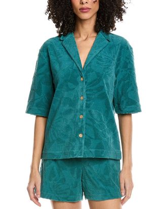 Faherty Cabana Towel Terry Camp Shirt